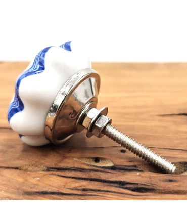 Bouton de poignée en céramique émaillée pour meubles et portes - Modèle Ghuri