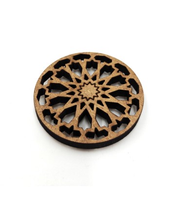 Aimant de réfrigérateur fait à la main - Conception géométrique andalouse inspirée de l’Alhambra