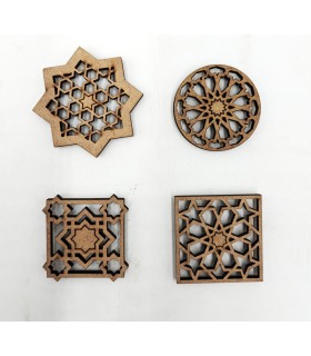Handmade Fridge Magnet - Andalusian Geometric Design Inspired by the Alhambra