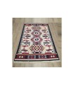 Turkish Ottoman Kilim - Vibrant Colored Tapestry Rug for Bohemian and Arabic Decoration