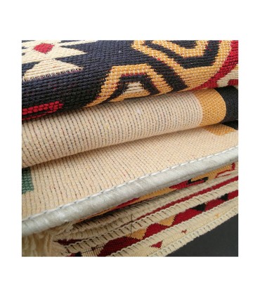 Kilim Otomano Turco – Alfombra Tapiz de Colores Vivos para Decoración Bohemia y Árabe