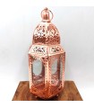 Fanale Arabo Traforato - Rame - 30 cm x 15 cm - Modello 011