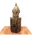 Lanterna Araba Traforata - Oro Invecchiato - 23 cm x 8,5 cm - Modello 933