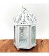 Arabian Carved Lantern - White - 15 cm x 8 cm - Model 943
