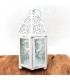 Lanterna Araba Traforata - Bianco - 15 cm x 8 cm - Modello 939