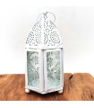 Lanterna Araba Traforata - Bianco - 15 cm x 8 cm - Modello 939
