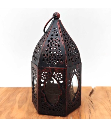 Arabian Pierced Lantern - Aged Copper - Alexandria Model