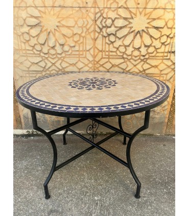 Mosaic Table 100 cm - Pomegranate Star Alhambra - Generalife Model