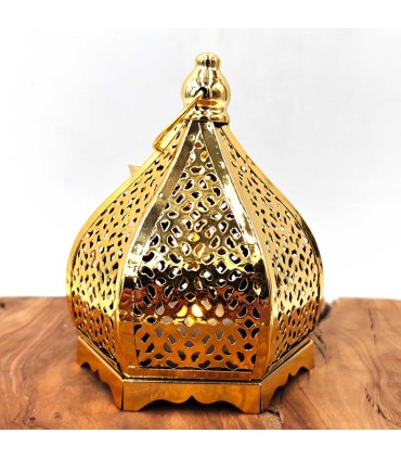 Arabian Carved Lantern - Gold - Kubba Model - Ramadan