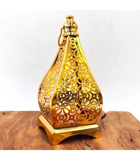 Arabian Carved Lantern - Gold - Kubba 2 Model - Ramadan