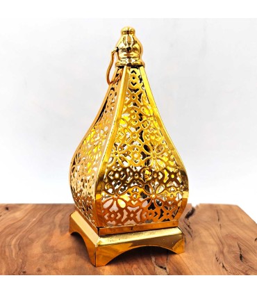 Arabian Carved Lantern - Gold - Kubba 2 Model - Ramadan