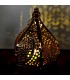 Lanterna Árabe Vazada - Dourada - Modelo Kubba 3 Ramadan