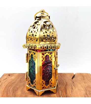 Arabian Carved Lantern - Gold - Shik Model