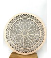 Dekoratives Arabisches Gitterbild aus Holz - Orientalische Dekoration - Laserschnitt - Modell Dawar