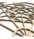 Cuadro Decorativo Celosía Árabe Madera - Decoración Oriental - Corte Láser - Modelo Megatron
