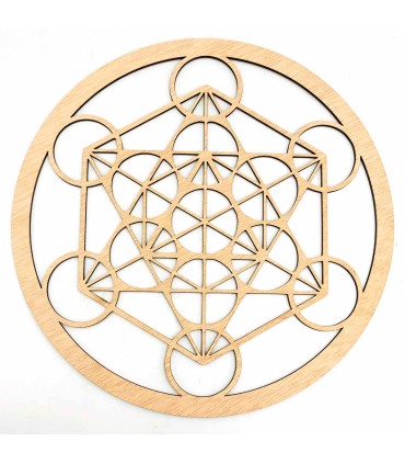 Cuadro Decorativo Celosía Árabe Madera - Decoración Oriental - Corte Láser - Modelo Megatron