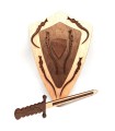 Wooden Shield and Sword Set - For Kids - Winterfell Model