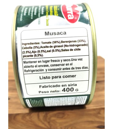 Moussaka d'aubergines frites avec sauce tomate - Durra - 400 gr