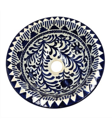 Arab Bathroom Sink Ceramic - Granada Craftsmanship - Fajalauza Style - Generalife Model