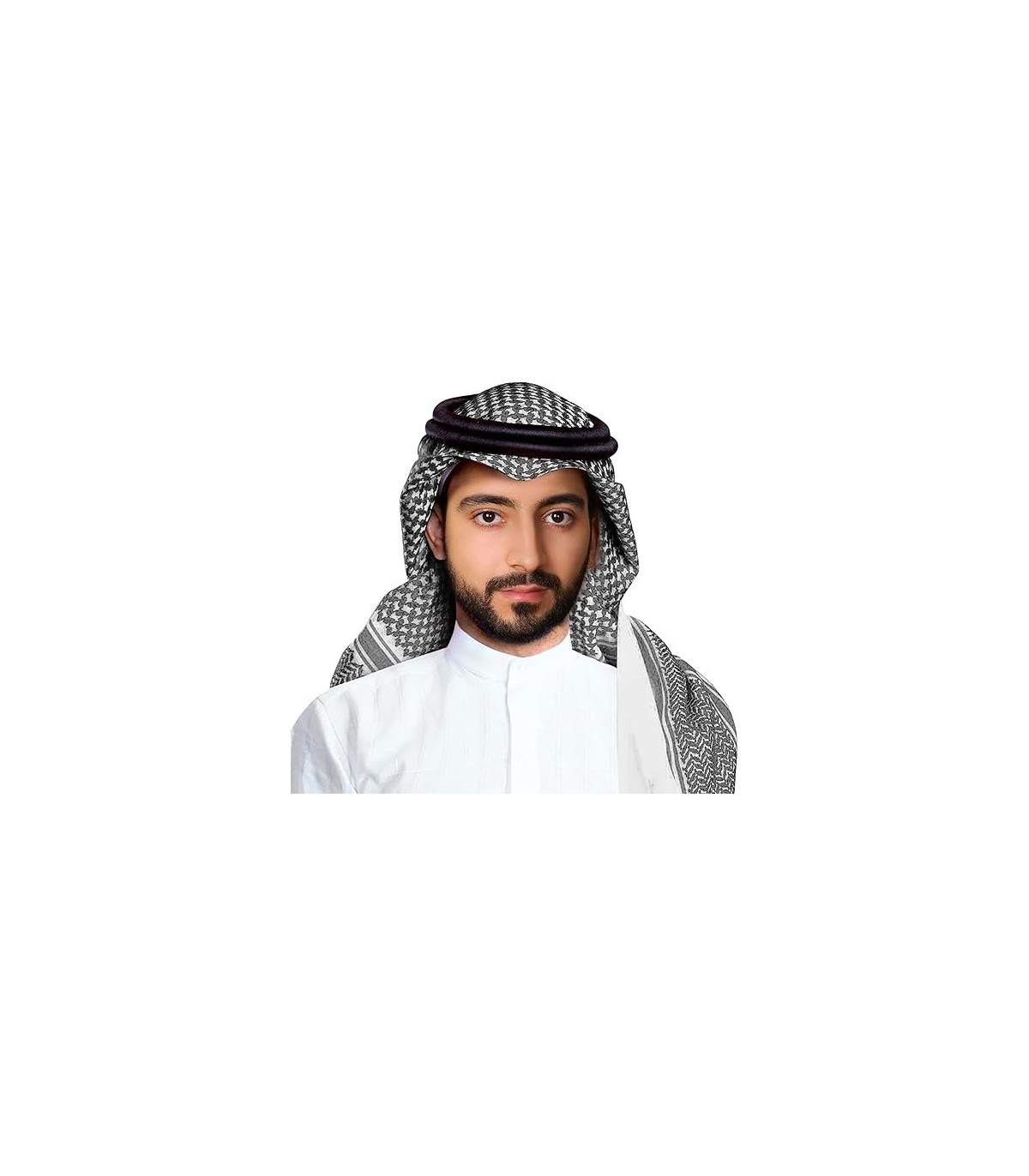 Scialle Arabo Uomo &ndash; Shemagh Saudita Musulmano, Sciarpa Stile Aladino, Giallo