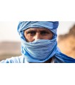 Autentico Fazzoletto Tuareg del Deserto della Mauritania - 2 Colori - 300 cm - ESCLUSIVO E LIMITATO