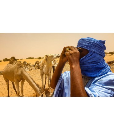 Lenço Tuareg Autêntico Deserto da Mauritânia - 2 Cores - 300 cm - EXCLUSIVO E LIMITADO