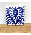 Andalusian Tile - Nazari Zellige Mosaic - 10 x 10cm - Handmade - Fajalauza Blue Model