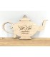 Arabian Wood Decoration “Ahlan wa Sahlan” - Welcome Teapot for Home or Restaurant