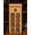 Espositore di Sottobicchieri Artigianali “Disegni dell'Alhambra” - Legno Naturale - Fabbricato a Granada