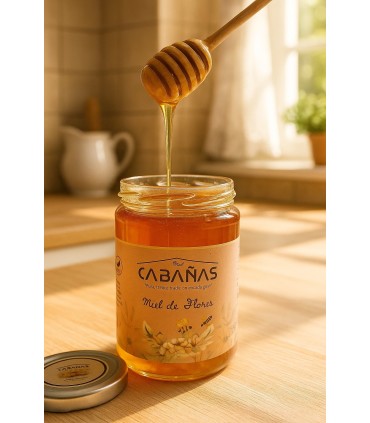 Mel de Flores Cabanas - Mel Cru 100% Espanhol - Natural e Artesanal - 500 g