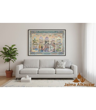 POSTER - Andalusia e le sue province - Eredità araba - Malaga Granada Siviglia Cordoba