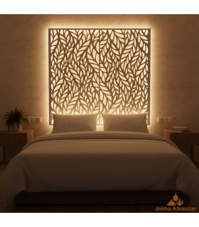 Treliça de Madeira Branca - Design Outono - 120 x 120 cm