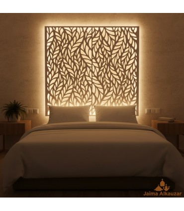 Treliça de Madeira Branca - Design Outono - 120 x 120 cm