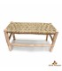 Handcrafted Bench made of Lemon and Esparto Wood - Moroccan Rustic Style