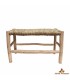 Handcrafted Bench made of Lemon and Esparto Wood - Moroccan Rustic Style