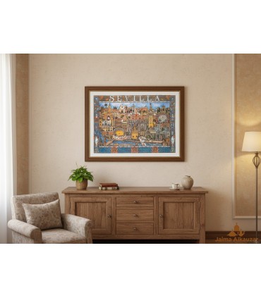 POSTER - Città di Siviglia - Piazza di Spagna - Giralda