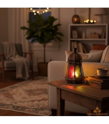 Farol Vela Octogonal Faro - Decoración Marroquí - Modelo BAHRI