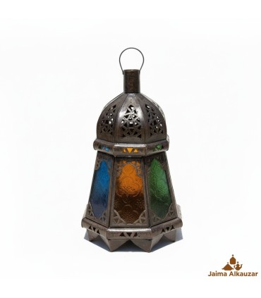 Lanterne bougie phare octogonal - diverses couleurs - nouveauté