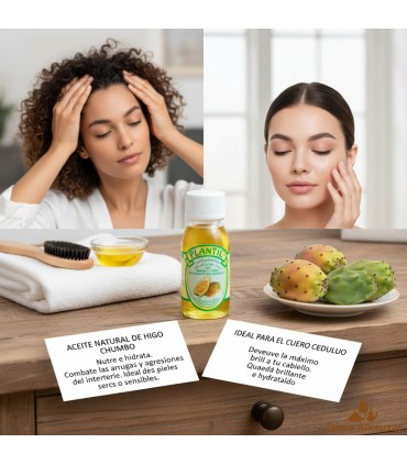 Óleo de Pera Espinhosa Plantil Vitamina E Regenerador Rejuvenescedor Antirrugas 60ml.