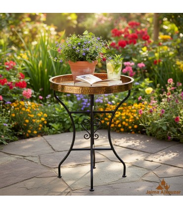 Gambe in ferro per tavolino vassoio da tè in ottone - Modello Karaiie