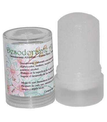 Crystal Deodorant Rock Alumbre - Natural Mineral - Roll On