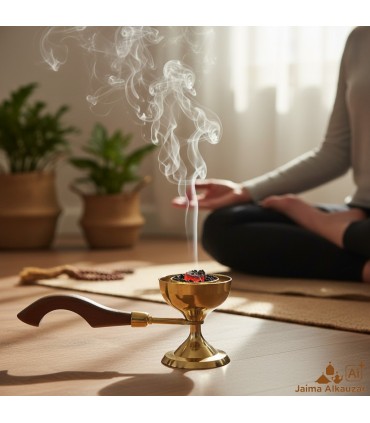 Bronze Censer - Wood Handle - AHKAM Public Model