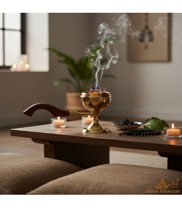Incensiere in bronzo - Manico in legno - Modello AHKAM Public