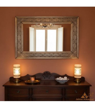 Arab Decorative Mirror - Carved Alpaca - GENERALIFE Model