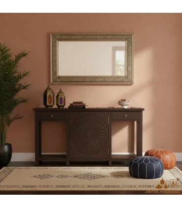 Miroir Décoratif Arabe - Alpaga Sculpté - Modèle GENERALIFE