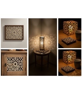 Laser Cut Decorative Lattice - Wahda Model - 25 x 18 cm