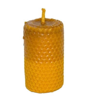 Round Virgin Wax Craftswoman guards of Bee - 5 x 9 cm