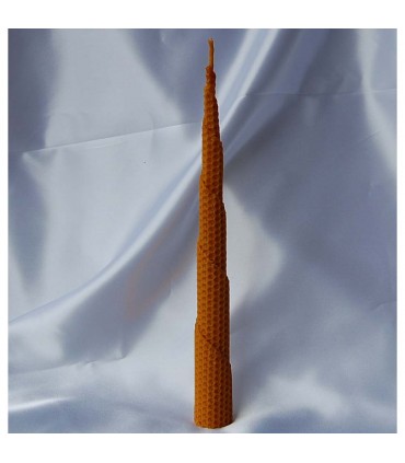 Handwerk Turm von Babel - Virgin Bienenwachs - Kerze 30 x 3 cm