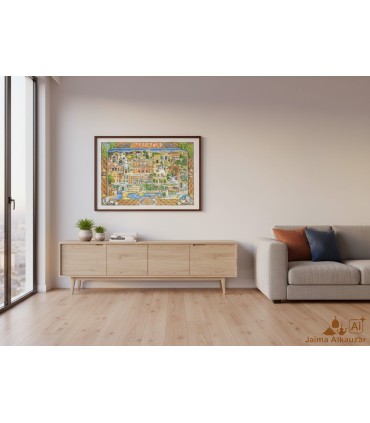 Affiche - Ville de Malaga - Alcazaba - Ronda - Centre Historique