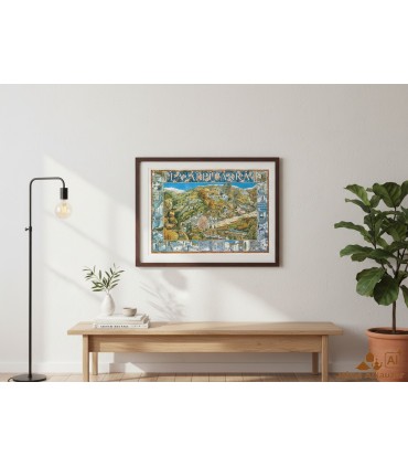 POSTER of La Alpujarra of Granada and Almería - Orgiva Soportujar Pampaneira